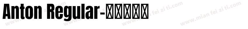 Anton Regular字体转换